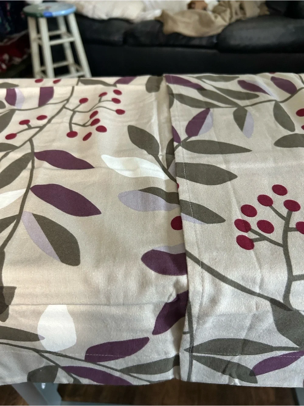 NOS the company store 100% flannel pillow shams set of two. Winterberry